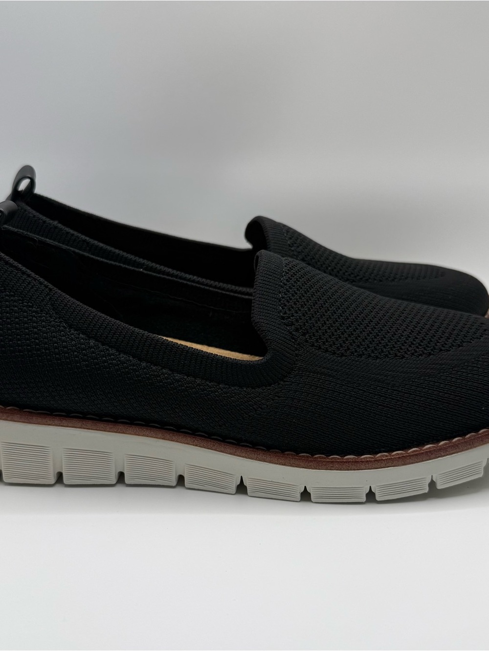 New Easy Spirit Women's 6 Wide Black Slip On Casual Shoes Loafers Vanessa2